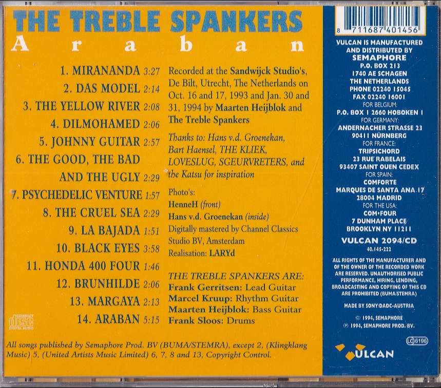 The Treble Spankers - Araban (CD) - Image 2
