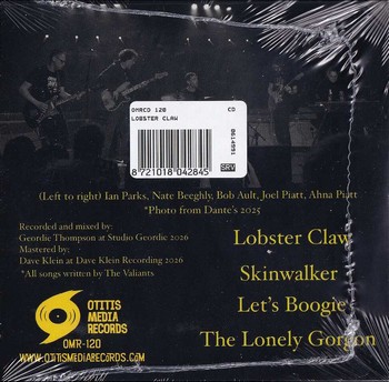 The Valiants - Lobster Claw (CD-EP) - Image 2